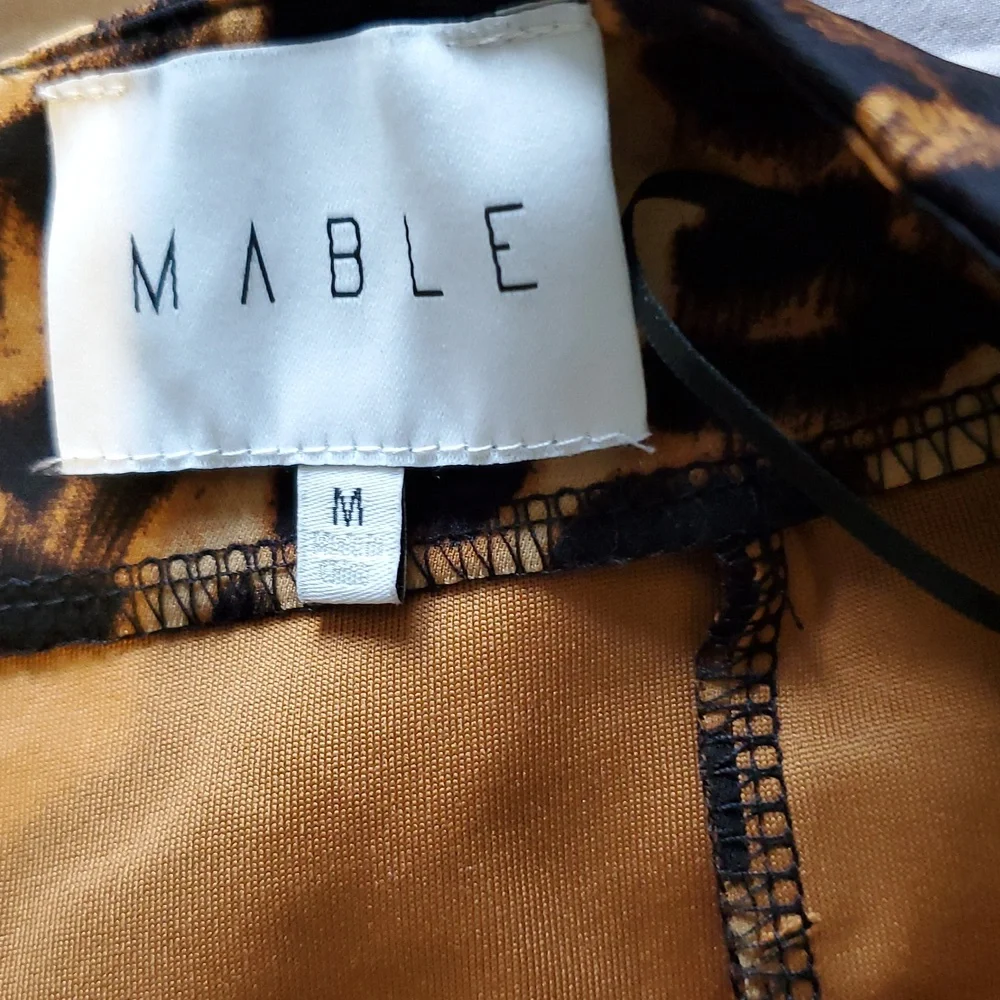 MABLE  brand women’s Leopard Print Fish tail Skirt Size M like new - Picture 2 of 9